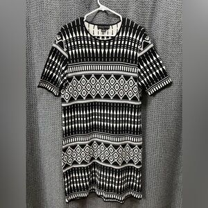 Andrea Jovine Geo Print Sweater Dress Size XL